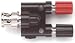 Pomona 1296 BNC (Male) To Double Stacking Binding Post Jack