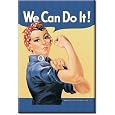 (2x3) Rosie the Riveter We Can Do It Retro Vintage Locker Refrigerator Magnet
