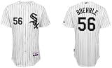 Mark Buehrle Jerseys Chicago White Sox #56 White(black Strip) Jersey (L/50)