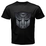 Black T-Shirt of Transformers Autobot Steel Logo (Autobots)