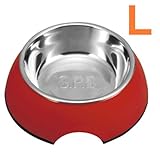 プラッツ スーパー ペット ボウル L レッド