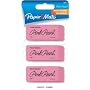PaperMate Pink Pearl Premium Medium Rubber Eraser, 3-Count (70502PP)