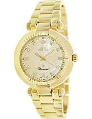Swiss Precimax Womens SP13320 Avant Diamond Analog Display Swiss Quartz Gold Watch