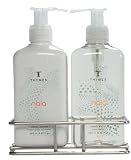 Thymes Sink Set, Chrome Caddy with Hand Wash and Lotion, Naia