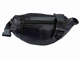 from 7bags Leather Bumbag Leather Bumbag, Soft Leather Bum Bag, Up to 44 Inch waist 0412