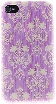 Rose Decorative Flowers Pattern PC Hard Case for iPhone 4/4S