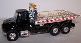 1 64 Scale Diecast Metal Rollback Tow Truck in Color Black by big lou