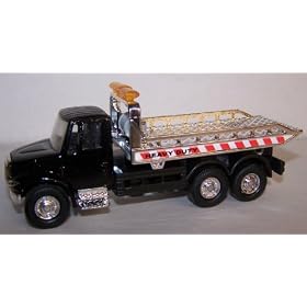 1 64 Scale Diecast Metal Rollback Tow Truck in Color Black from 1/64 Trucks