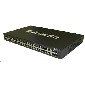 Asante IntraCore 48-Port�10 100�+ 4 Gigabit Combo L2 Ethernet Switch (Dark Grey) by 
