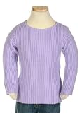 Big Girls' Round Neck Ribbed Sweater
