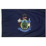 3x5 ft. Maine State Flag for Outdoor Use