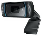 Logitech - HD Pro Webcam C910 - Webcam Full HD 1080p - Microphone intégré - Hi-Speed USB - Reconnaissance faciale - Compatible Skype/MSN