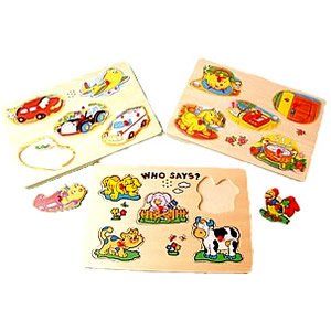 Childrens Toyshop  Toys : Wooden Noisy Puzzle