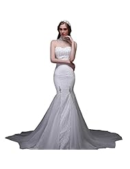 Organza/Satin Mermaid Belted Sequined Crystals Crystal Lace-Up Beaded High-Neck Wedding Dress 