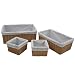 4-pc. Basket Set with Liners - Honey