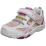 Stride Rite Carlota Fashion Sneaker ,White/Fuchsia,4.5 W US Toddler