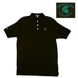 Michigan State Spartans NCAA Classic Pique Polo Shirt (Black)