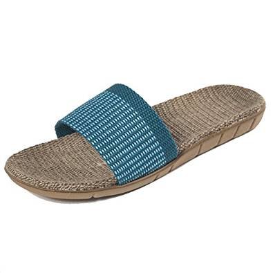 Urban CoCo Unisex Cozy Linen Summer Skidproof Indoor Slippers