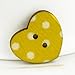 100pcs Multicolored Heart Shaped 2 Holes Wood Sewing Buttons