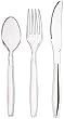  AmazonBasics 360-Piece Clear Plastic Cutlery Set
