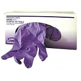 KIM55080 Powder-Free Exam Gloves, Non-Latex, X-Small, 100/BX, Purple