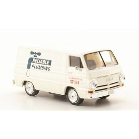 Dodge A 100 Van, Reliable Plumbing, mod�le sp�cial MCW LE 500, 1964, Model Car, Miniature d�j� mont�e, Brekina 1:87