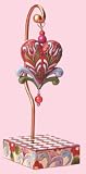 Jim Shore Valentines Musical Hanging Heart Locket with Stand - An Open Heart