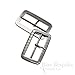 Parallel Lines Antique Silver Belt Buckle, Made in Italy