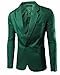 XQS Men's Stylish Solid Color One Button Blazer Jacket Suit