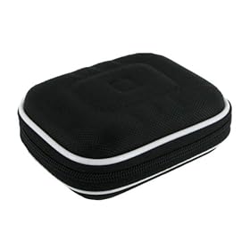 rooCASE (MED Nylon Black) Hard Shell Case with Memory Foam for Western Digital My Passport Essential SE 1 TB Portable Hard Drive WDBABM0010BBK-NESN Midnight Black