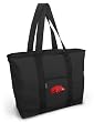 University of Arkansas Tote Bag Black Deluxe Arkansas Razorbacks - For Travel or Beach Best Unique Gift Ideas for Her, Women, or Ladies