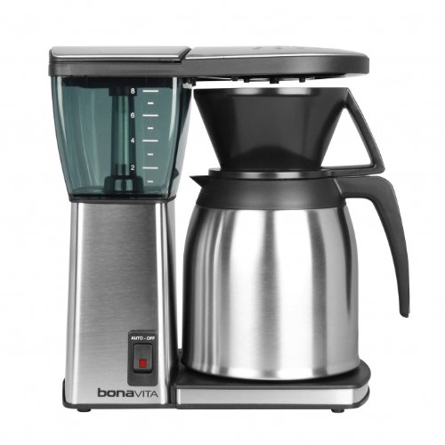 Bonavita BV1800TH 8 Cup Coffee Maker w/ Thermal Carafe + Encore Coffee Grinder + 2 Piece16 oz. Stoneware Coffee Mug in Baby Blue