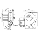 電動送風機 汎用形シリーズ(シロッコファン) SF-50-L3A3 SF-50