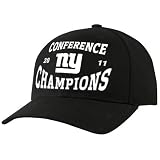 NFL Reebok New York Giants 2011 NFC Champions Adjustable Hat - Black ()