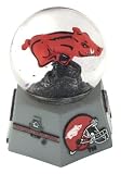 Arkansas U Mascot In Water Globe. School'S Fight Song Plays.