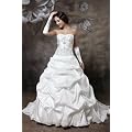 HBH Hamburger Brautmoden WD1107 Brautkleid mit Glasstein,Perlen u.Pailletten bestickt, Schn�rung u. Schleppe