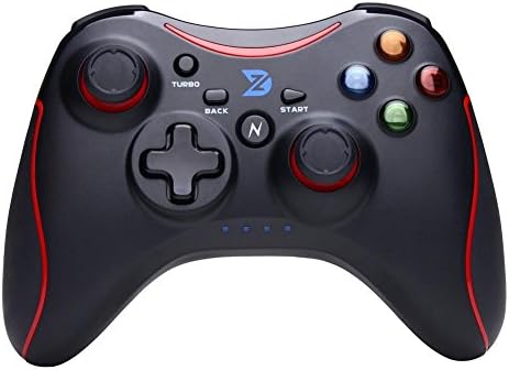 Zhidong N Full Vibration Feedback USB Wired Controller Gamepad Joystick for Windows XP/7/8/8.1/10 Steam Games &amp; Android &amp; PS3 (Xbox360 Architecture &amp; Engine) - Not support the Xbox 360 (Red&amp;Black)