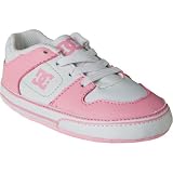 DC Kids Pure Softy Crib Shoe (Infant/Toddler),White/Pink,3 M US Infant
