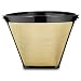 Medelco Inc GF214CB Golden Touch Plus #4 Cone, 8-12 Cup Basket Permanent Coffee Filter