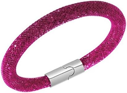 Soyagift Mesh Chain With Full Crystal Inside Magnetic Wrap Stardust Bracelet