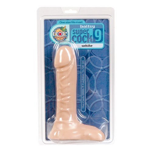 Doc Johnson Ballsy Super Dildo, 9 Inches By 2 Inches