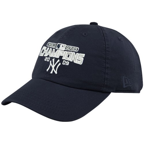 New Era New York Yankees Ladies Navy Blue 2009 World Series Champions Adjustable Slouch Hat ()