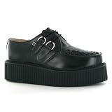 Search : T.u.k Modo Hi Soled Creeper Black Leather Womens Shoes