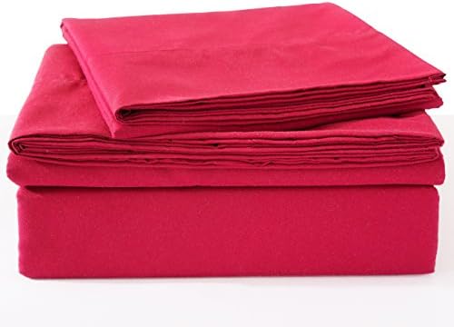 Mrs King Bed Sheet Set, Queen - Burgundy