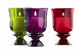 Tag 5.25-Inch Trumpet Glass Votive Holders, Set of 3 Christmas Décor
