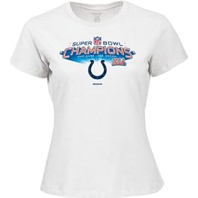 Indianapolis Colts Super Bowl XLI Champions Ladies Official Locker Room White Tee