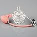VERY100 Crystal Glass Perfume Spray Bottle Aotmizer Long Pink Tassel Pump 100ml