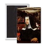 Ex Voto dedicated to St. Catherine of Siena.. - 3x2 inch Fridge Magnet - large magnetic button - Magnet