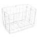 Bicycle Rear Rack Grocery Baskets, Folding - Wald 582 (Set of 2), White