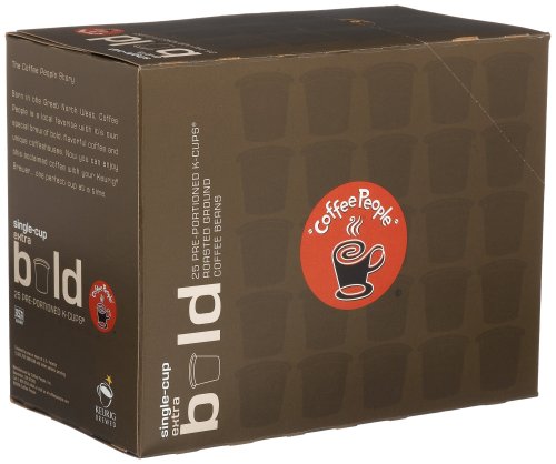 Coffee People K-Cup Extra Bold French Roast Decaf, 25 Count Boxes (Pack of 2)